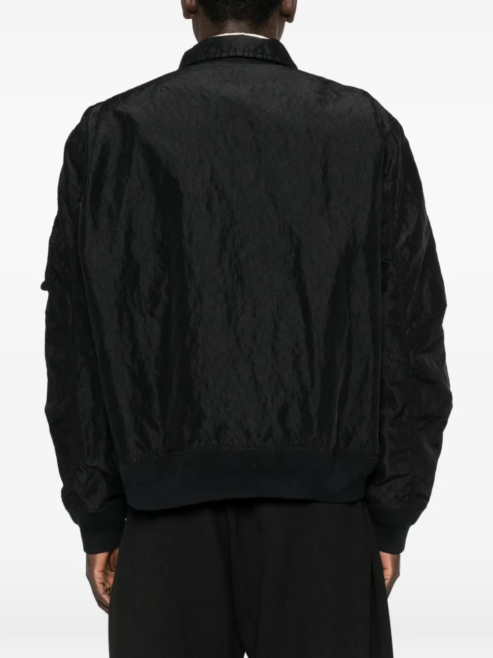 Sacai ジップアップ ボンバージャケット | ブラック | FARFETCH JP