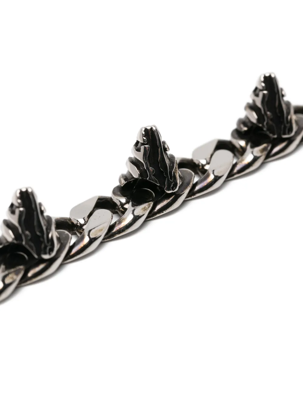 Leonardo Valentini Studs Chain Necklace - Silver 