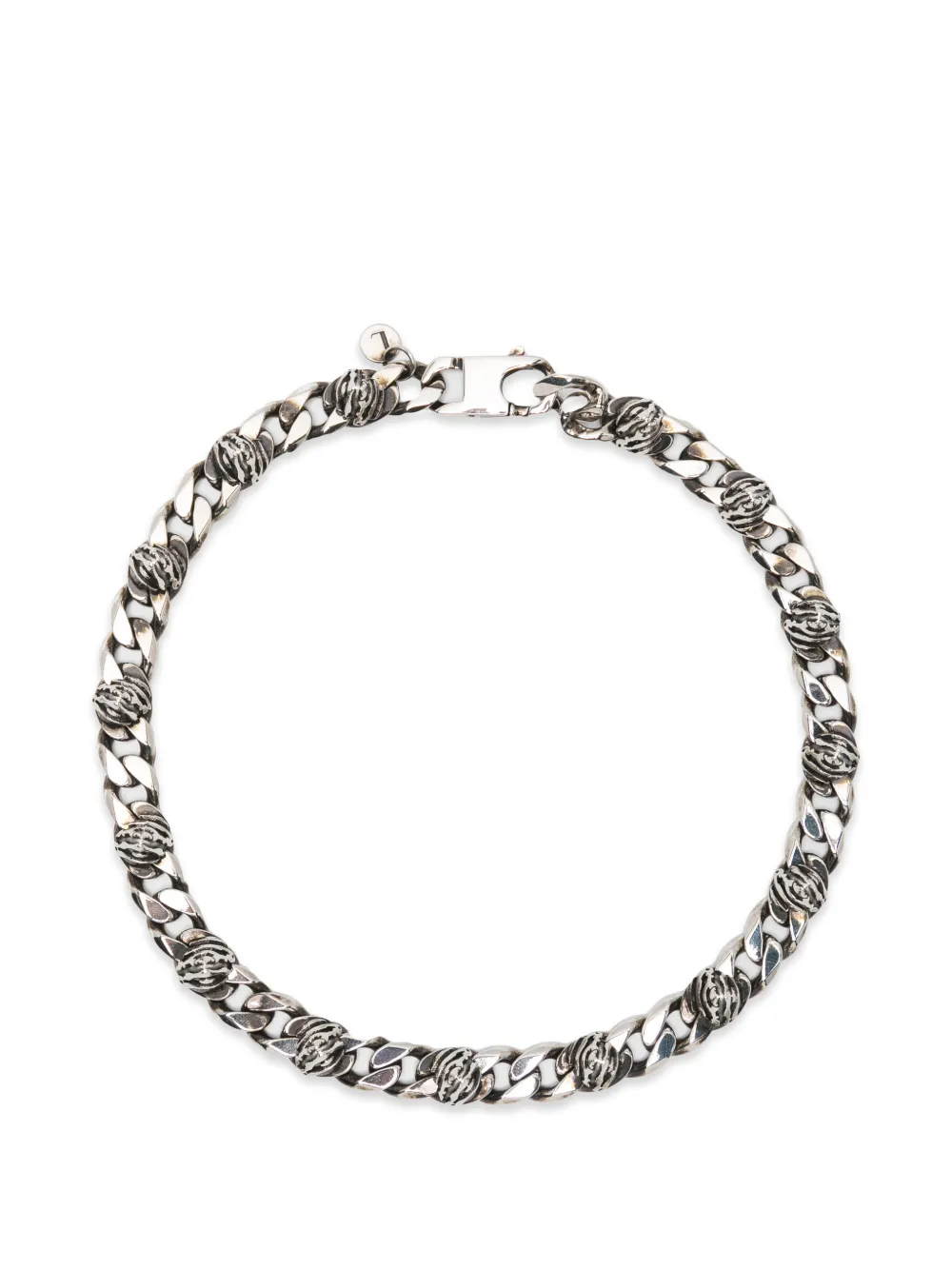 LEONARDO VALENTINI studs chain necklace - Argento