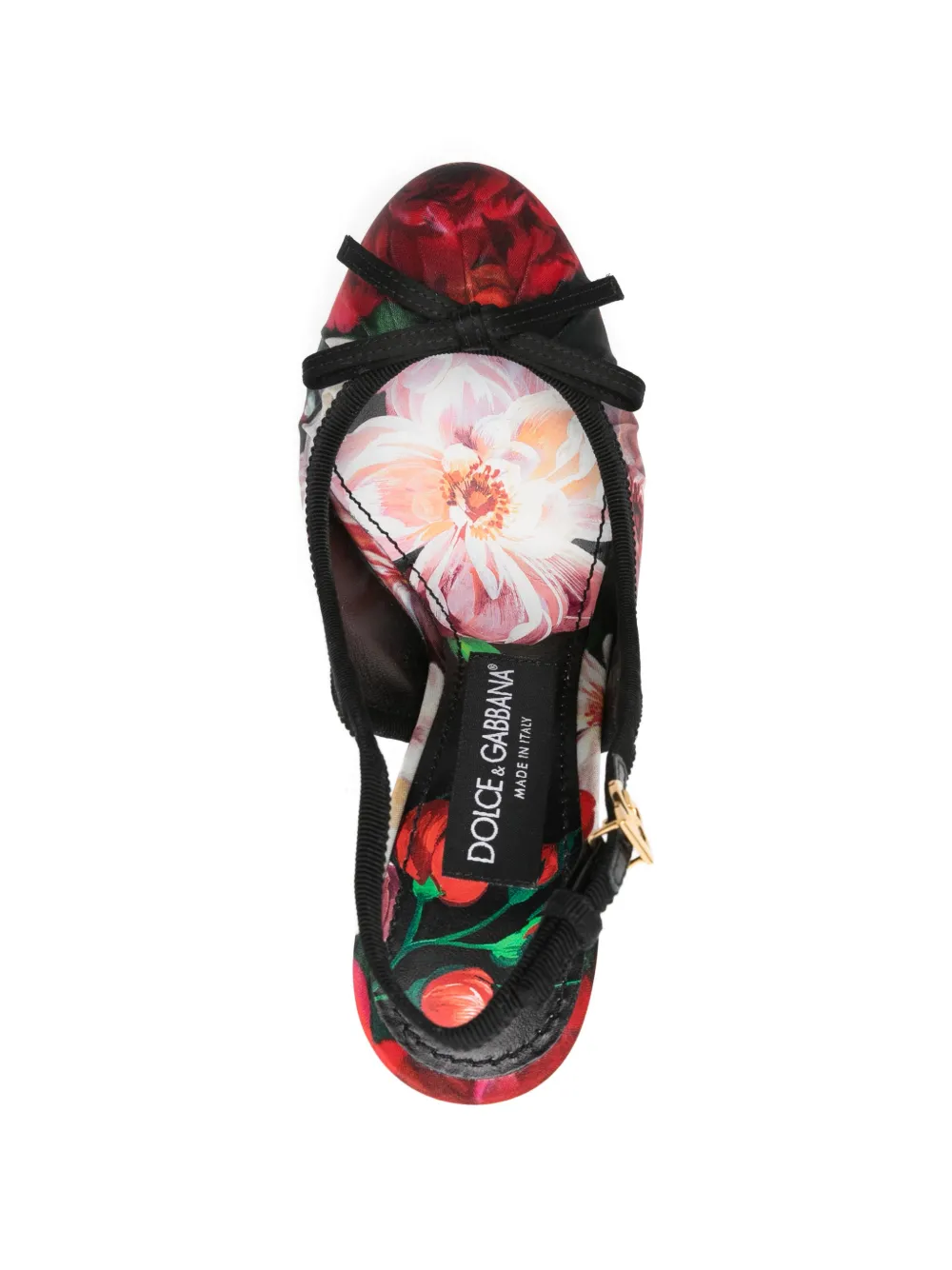 floral-print pumps
