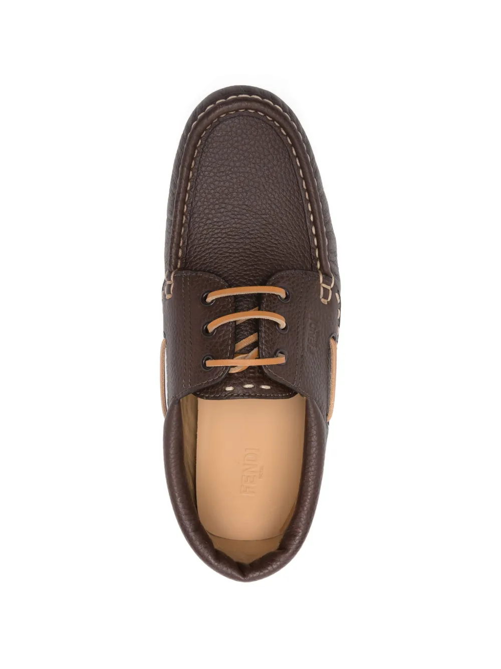 Lace-Up Leather Boat Shoes