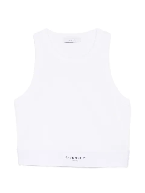 Givenchy Pre-Owned ribbed logo-band top