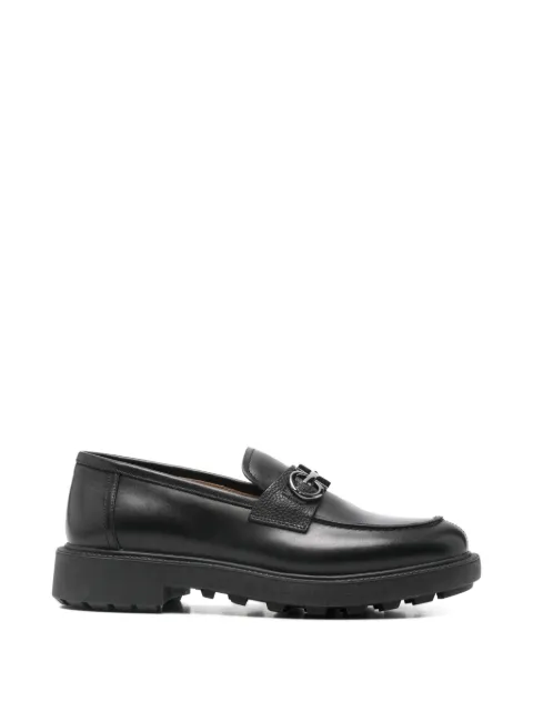 Ferragamo Pre-Owned Gancini-plaque leather loafers