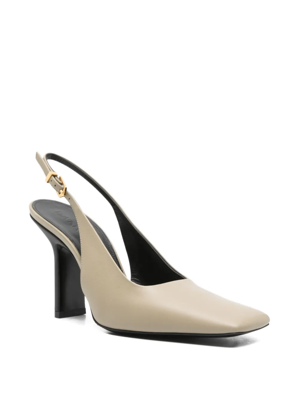 Lanvin Pre-Owned square-toe slingback pumps