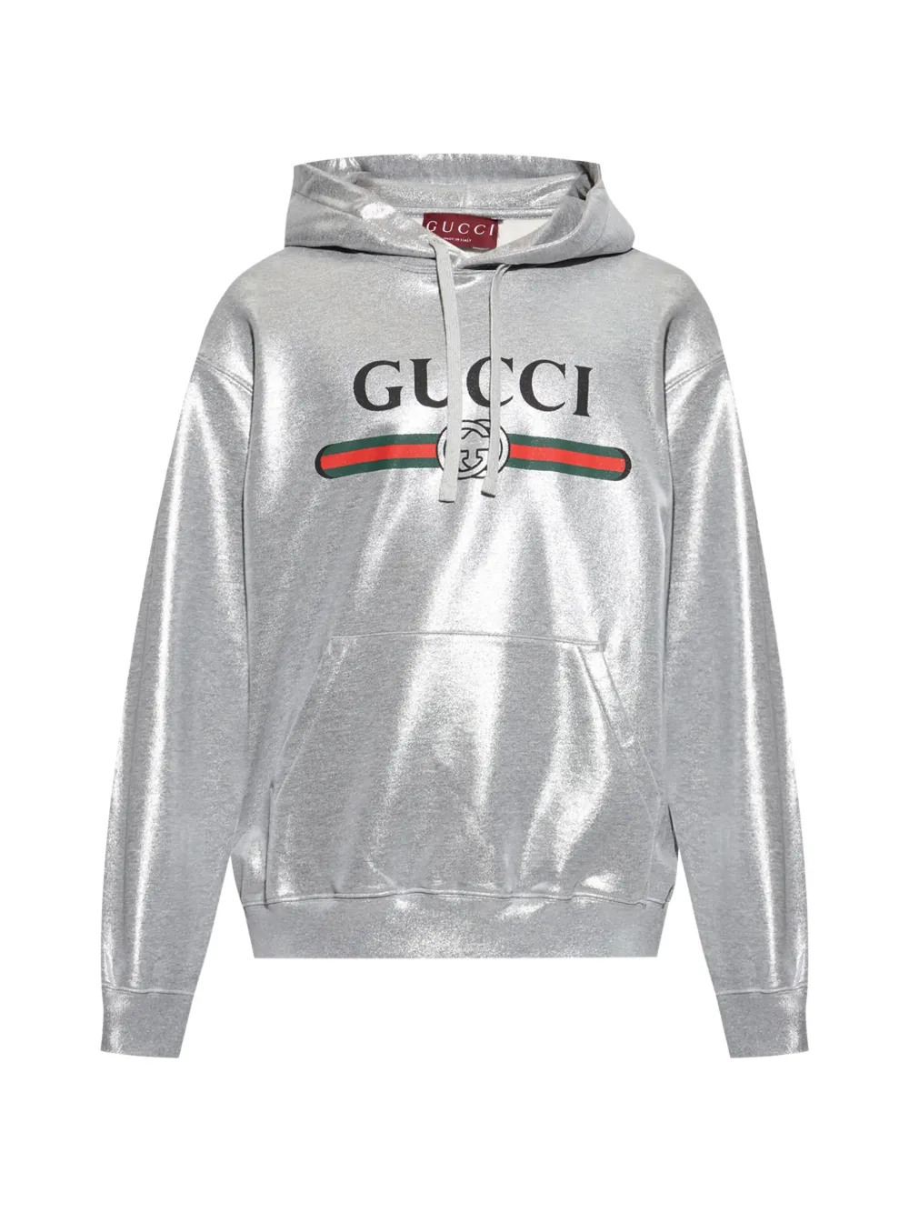Gucci Pre-Owned logo-print hoodie - Grigio
