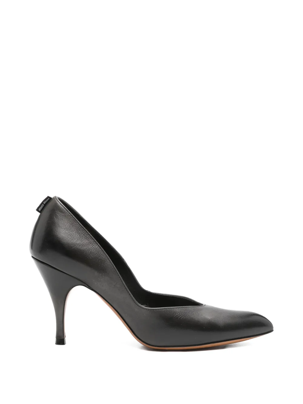 Miu Miu Pre-Owned Pumps in pelle con tacco - Nero