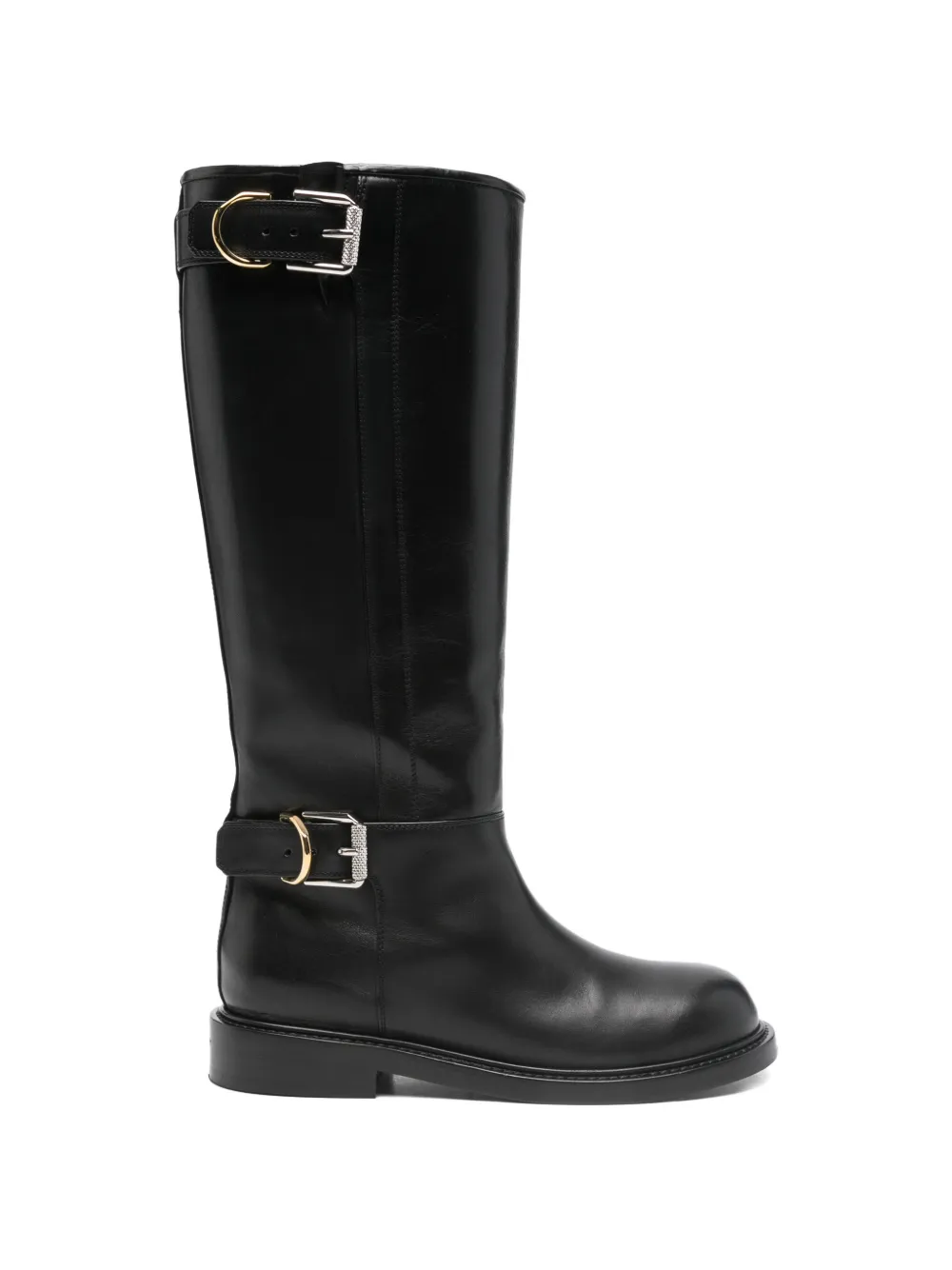 Givenchy Pre-Owned buckled leather boots - Schwarz
