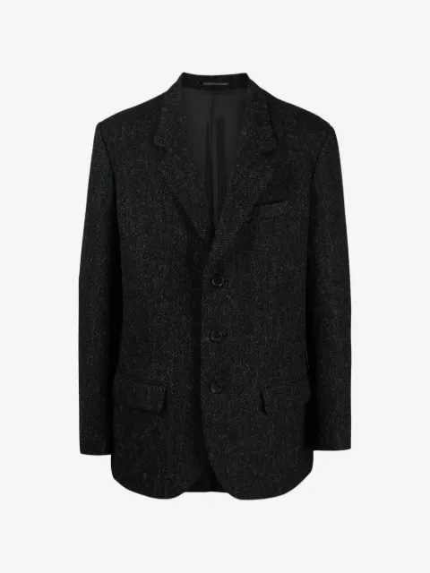 Yohji Yamamoto Pre-Owned blazer con solapas de muesca