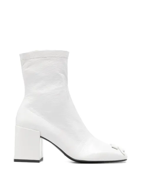 Courrèges Pre-Owned Heritage square-toe leather boots