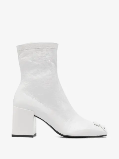 Courrèges Pre-Owned Heritage square-toe leather boots