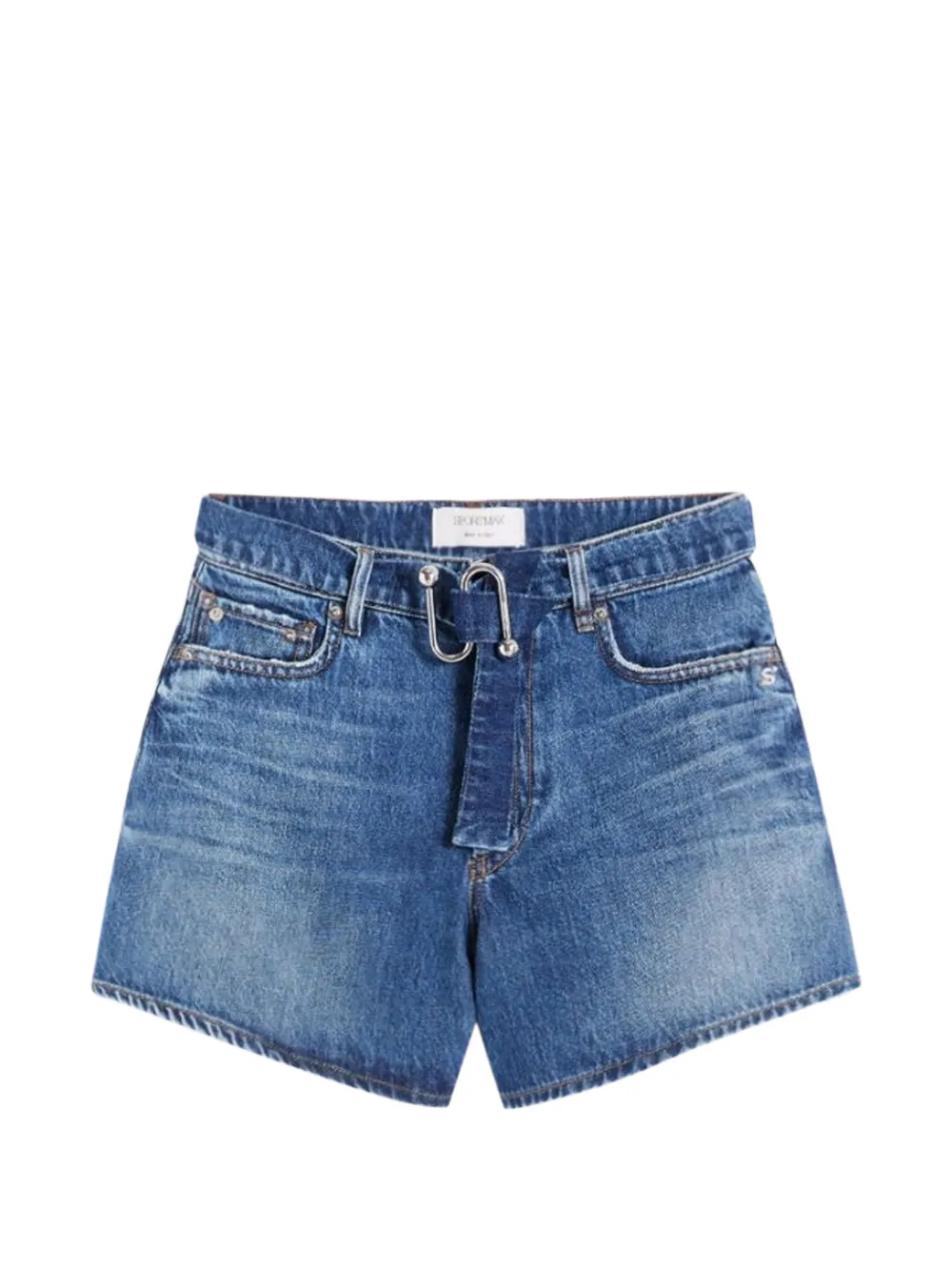 Sportmax belted shorts - Blu