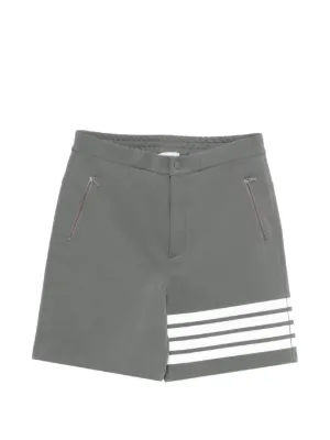 Thom Browne ストライプ コットンショートパンツ | グレー | FARFETCH JP