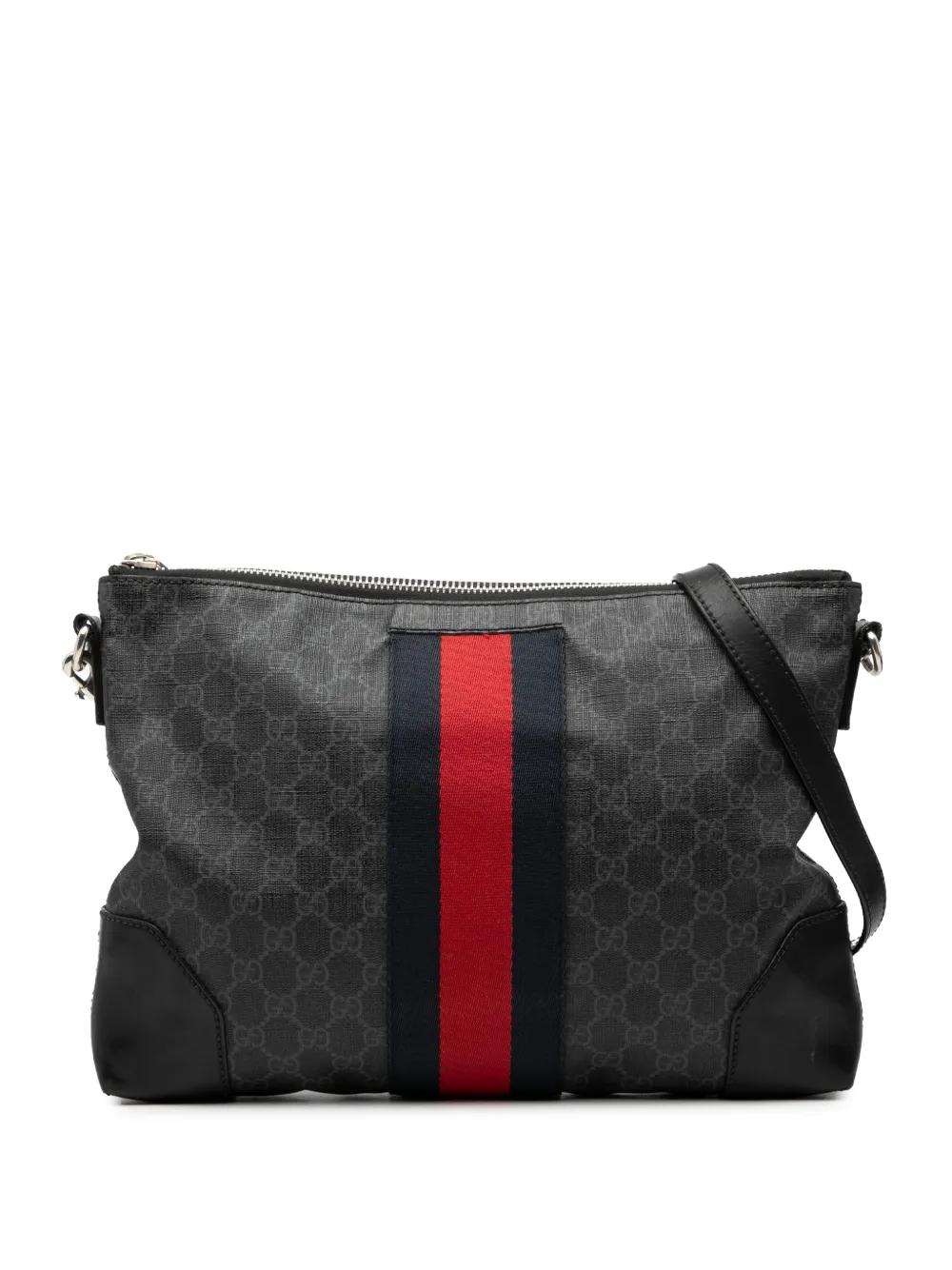Gucci Pre-Owned 2016-2025 GG Supreme Web crossbody bag - Nero