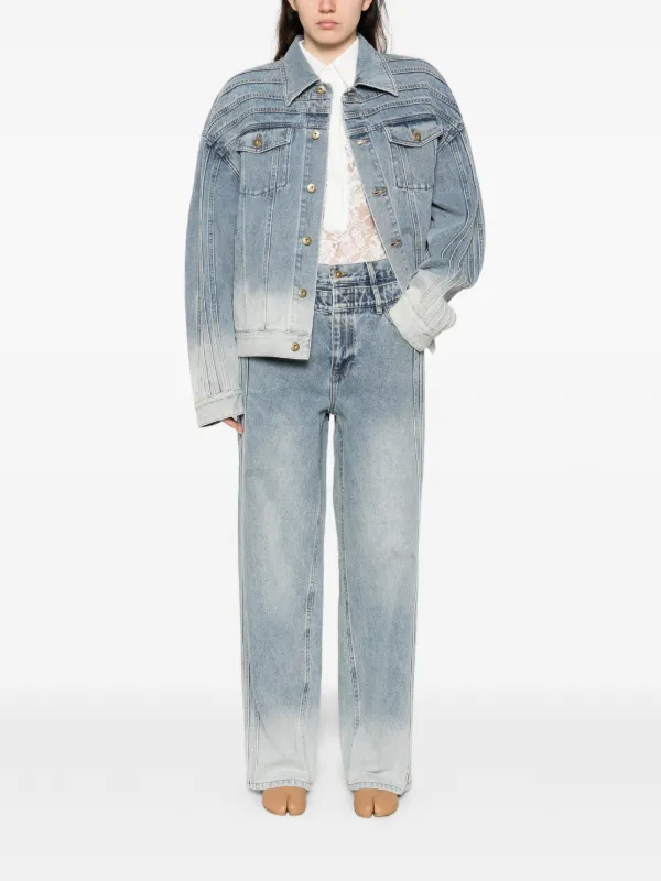 Feng Chen Wang デニムジャケット | ブルー | FARFETCH JP