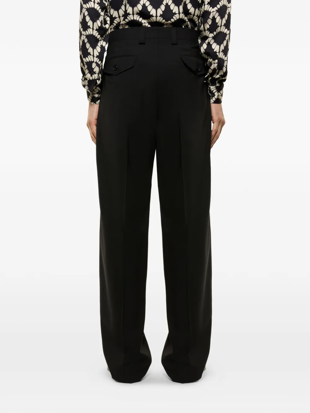 Laneus Broek met knopen Zwart