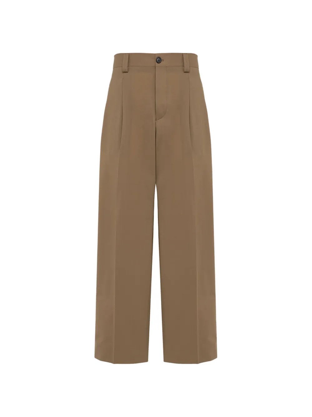 Laneus button-fastening flap-pocket trousers - Marrone