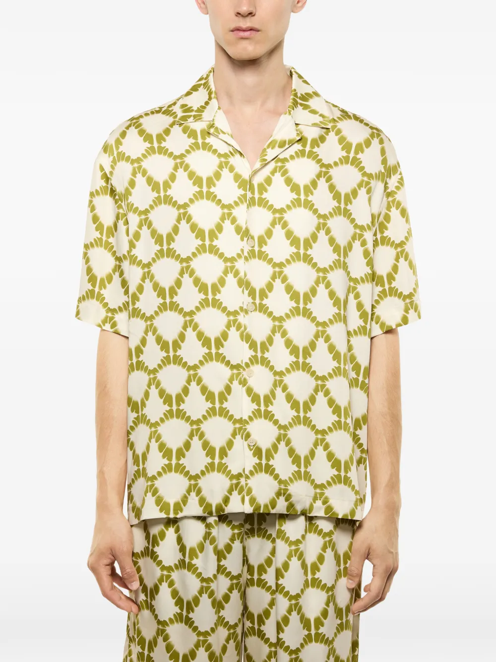  Laneus Patterned Shirt - Neutrals 
