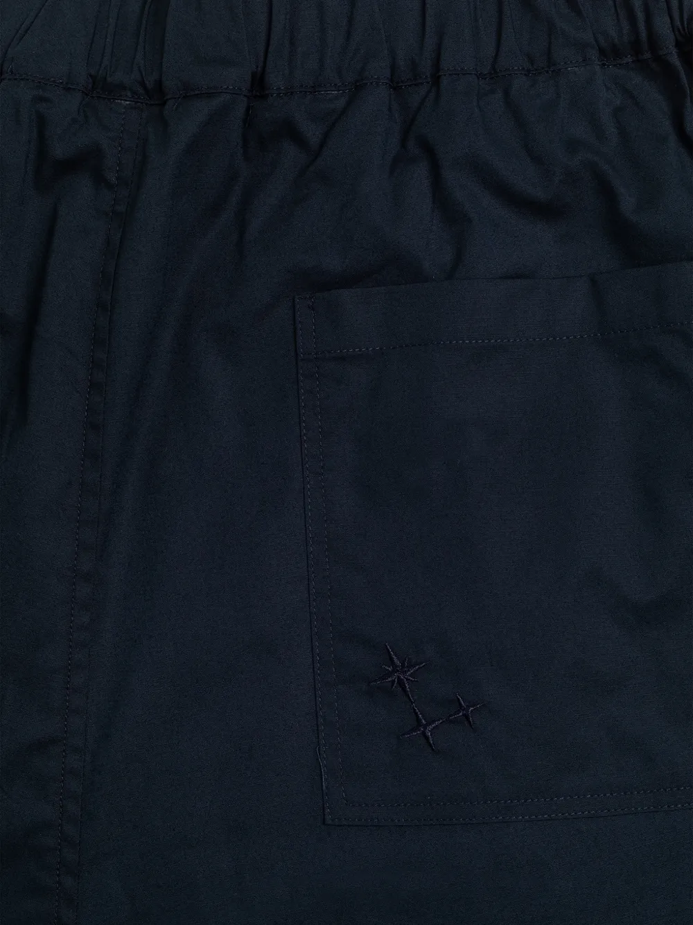 Laneus Broek met geborduurd detail Blauw