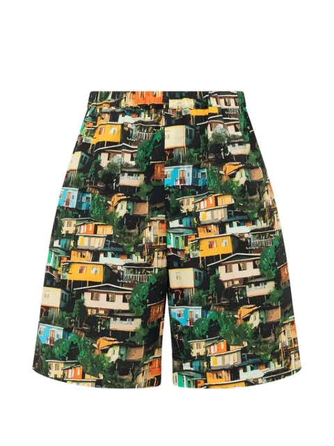 Laneus all-overprint shorts