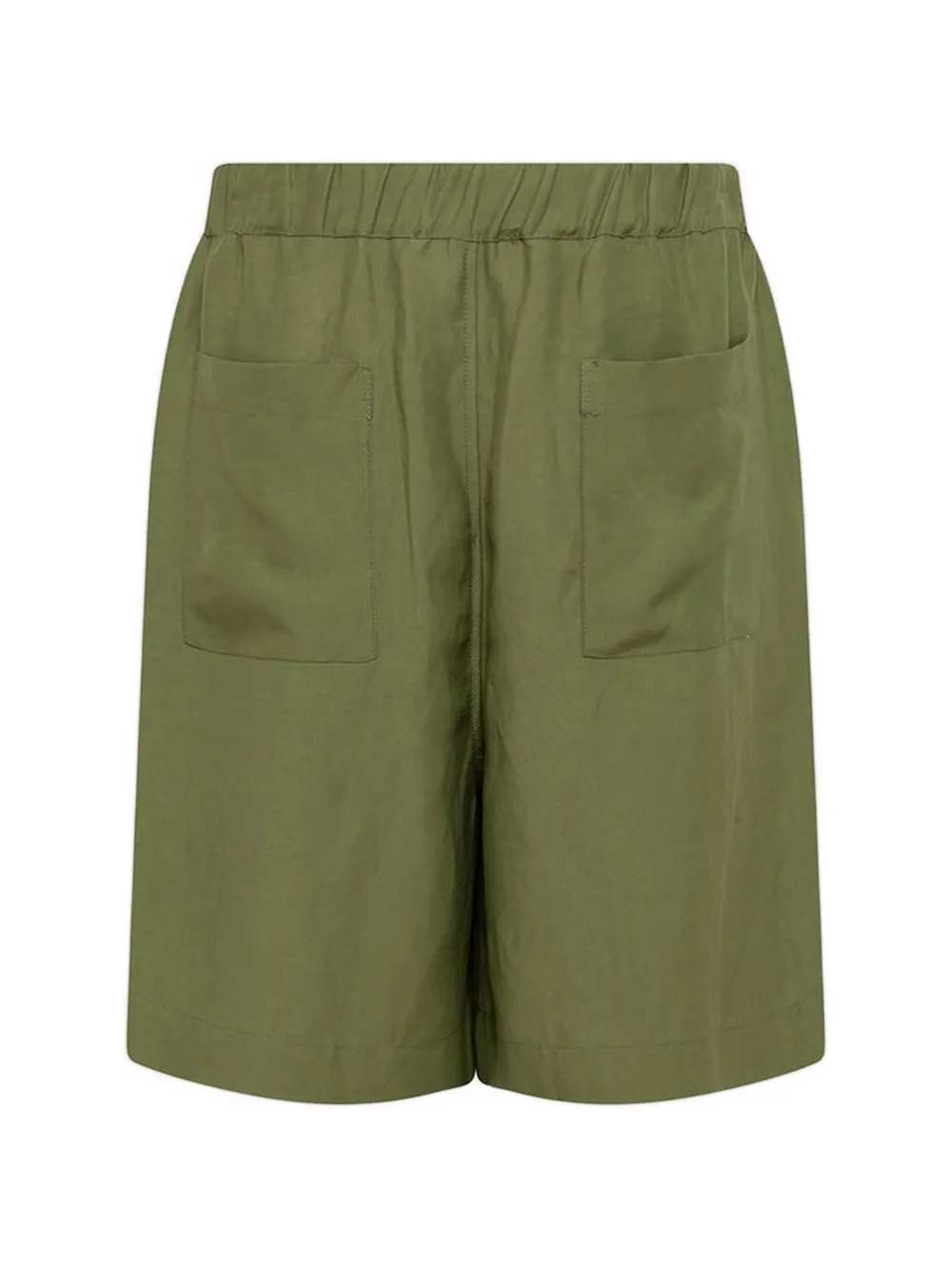 Laneus Shorts met elastische taille Groen