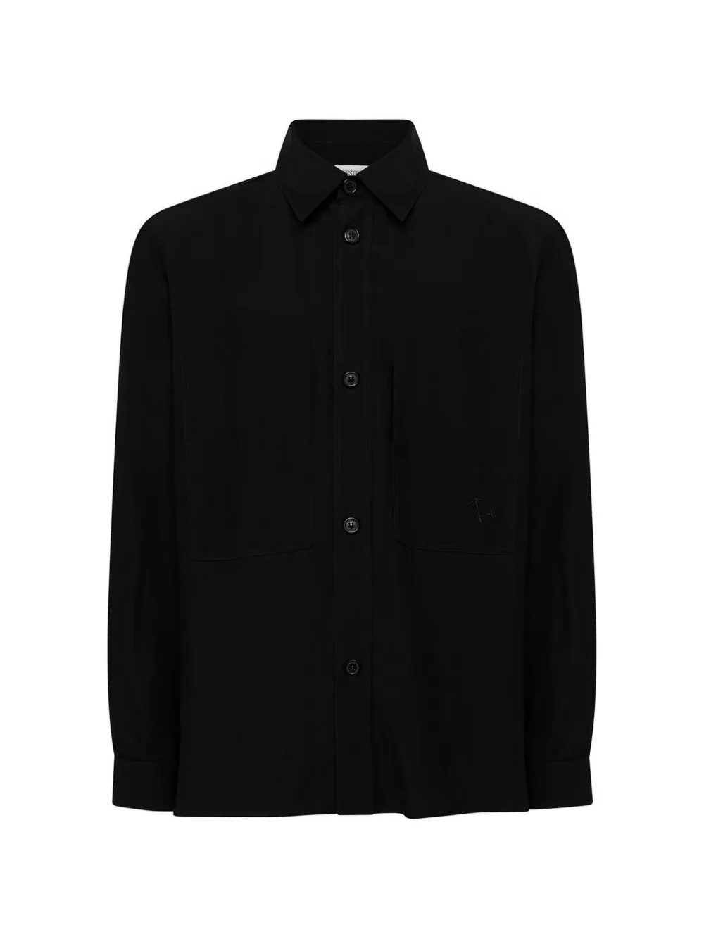 Laneus two-pocket overshirt - Nero