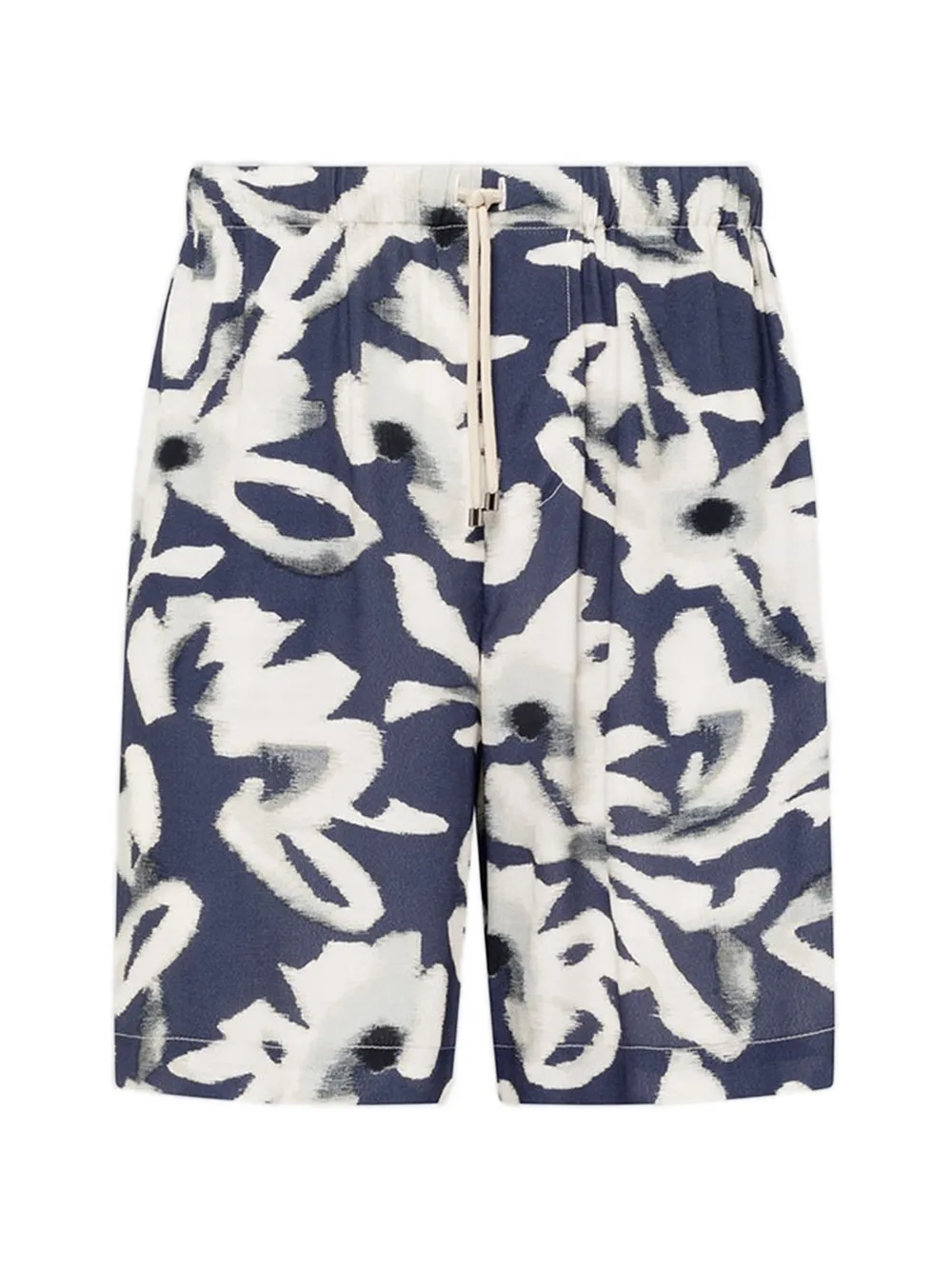 Laneus floral-print drawstring-fastening shorts - Blu