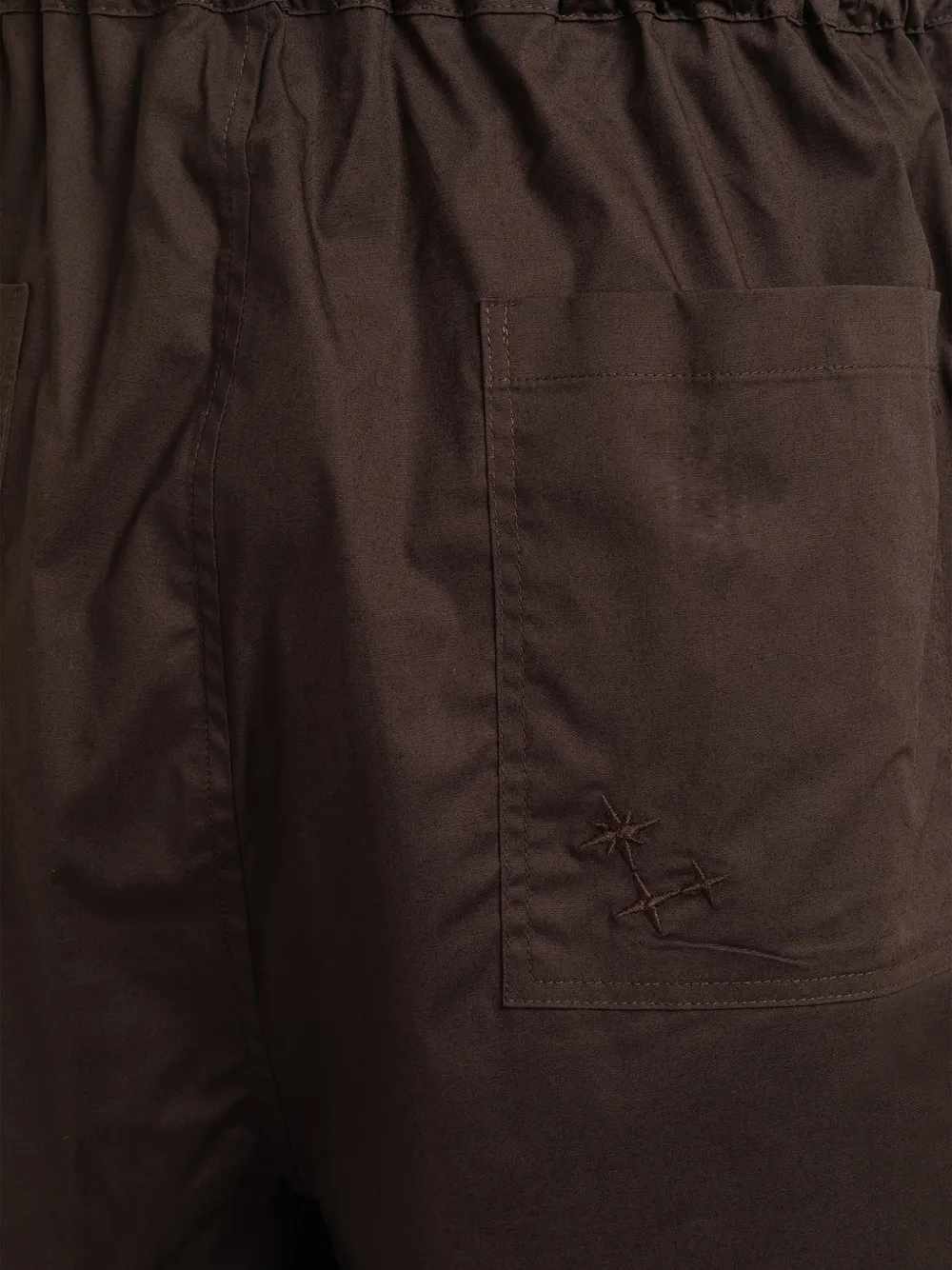 Elasticated-Waist Patch-Pocket Bermuda Shorts