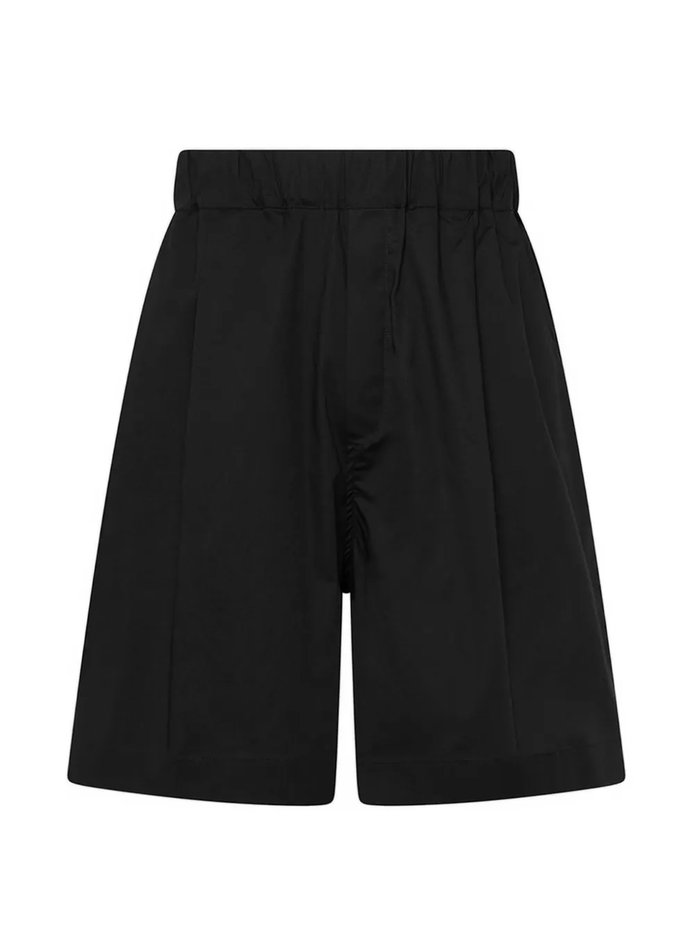 Laneus elasticated-waistband patch-pocket shorts - Nero