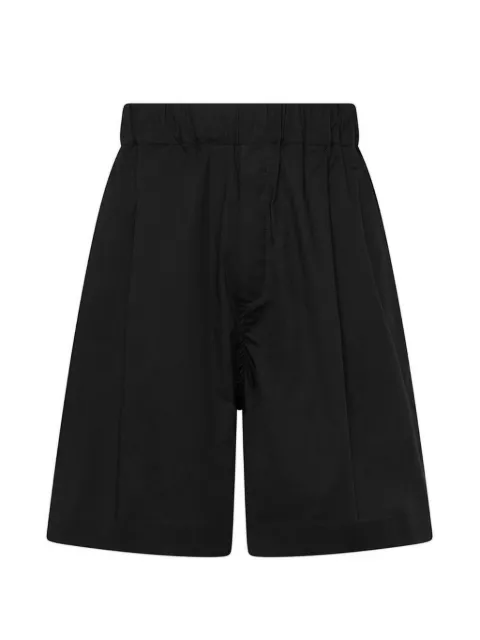 Laneus elasticated-waistband patch-pocket shorts