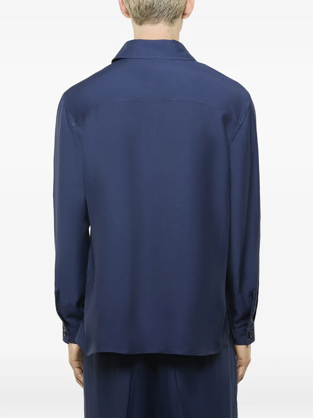Laneus Shirtjack met borstzak Blauw
