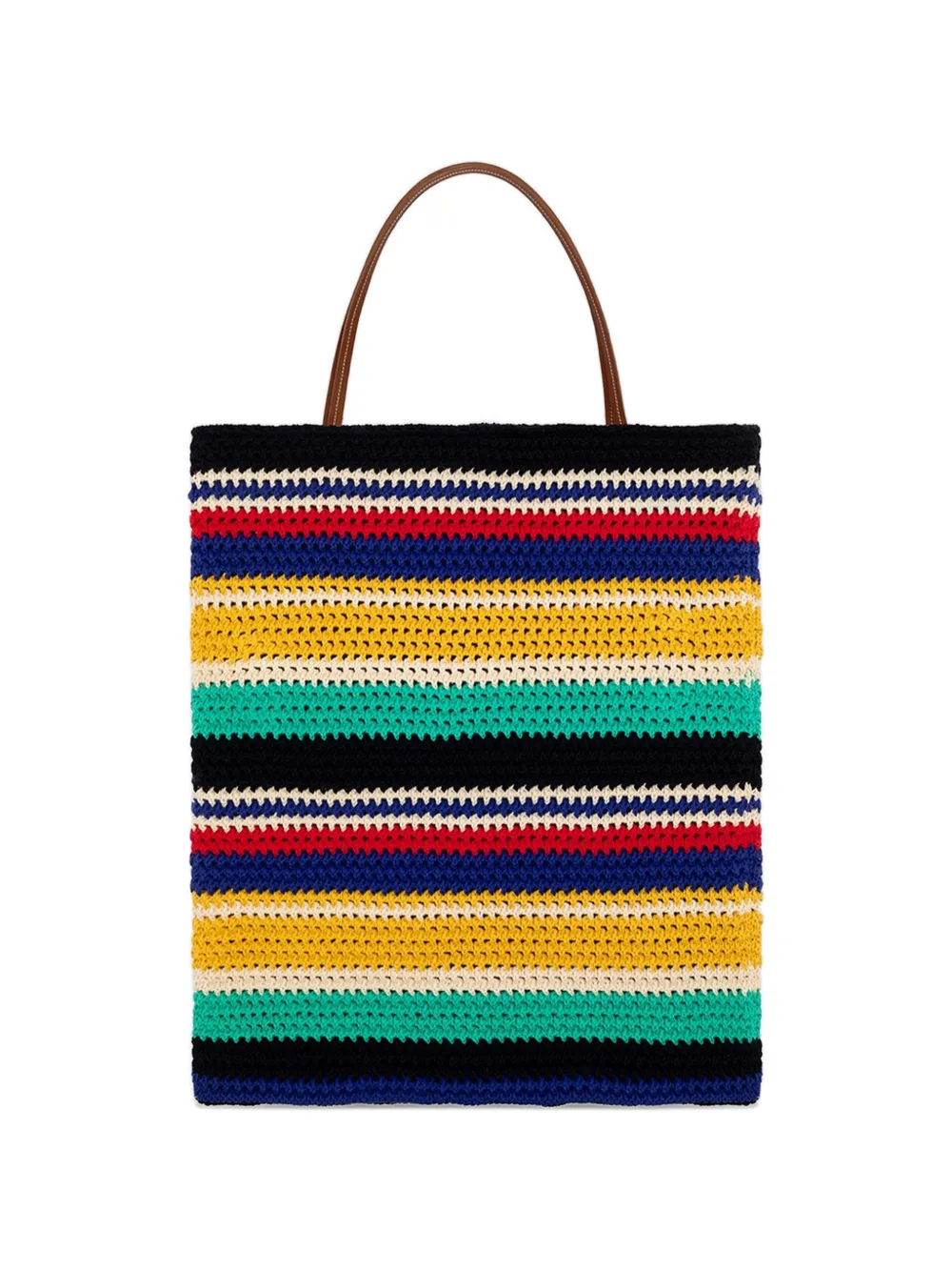 Striped-Pattern Shoulder Bag