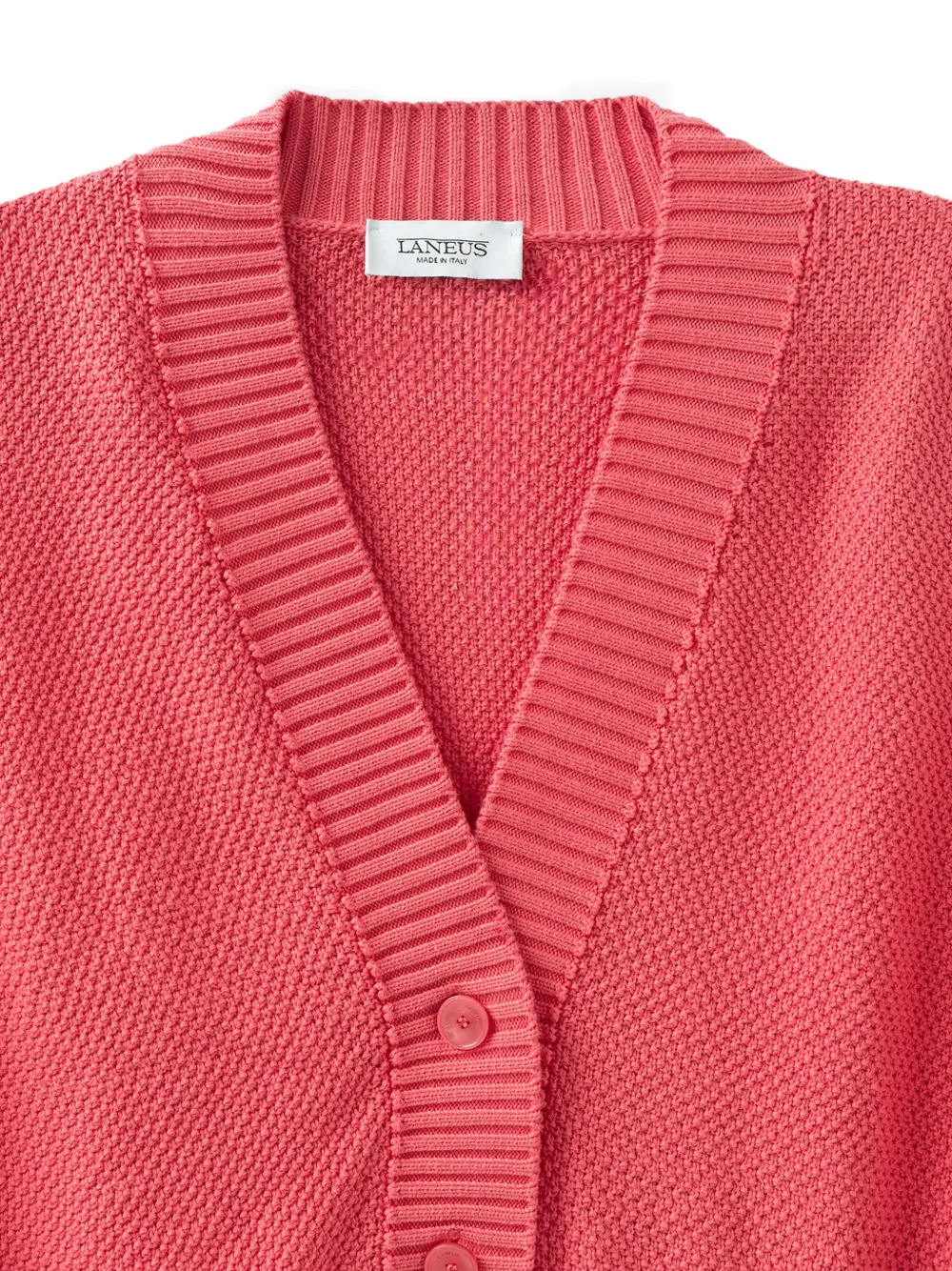 Laneus Vest met knopen en V-hals Roze