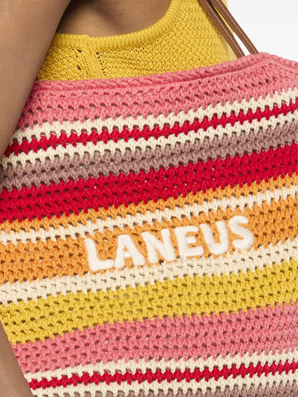  Laneus Striped-pattern Shoulder Bag - Red 