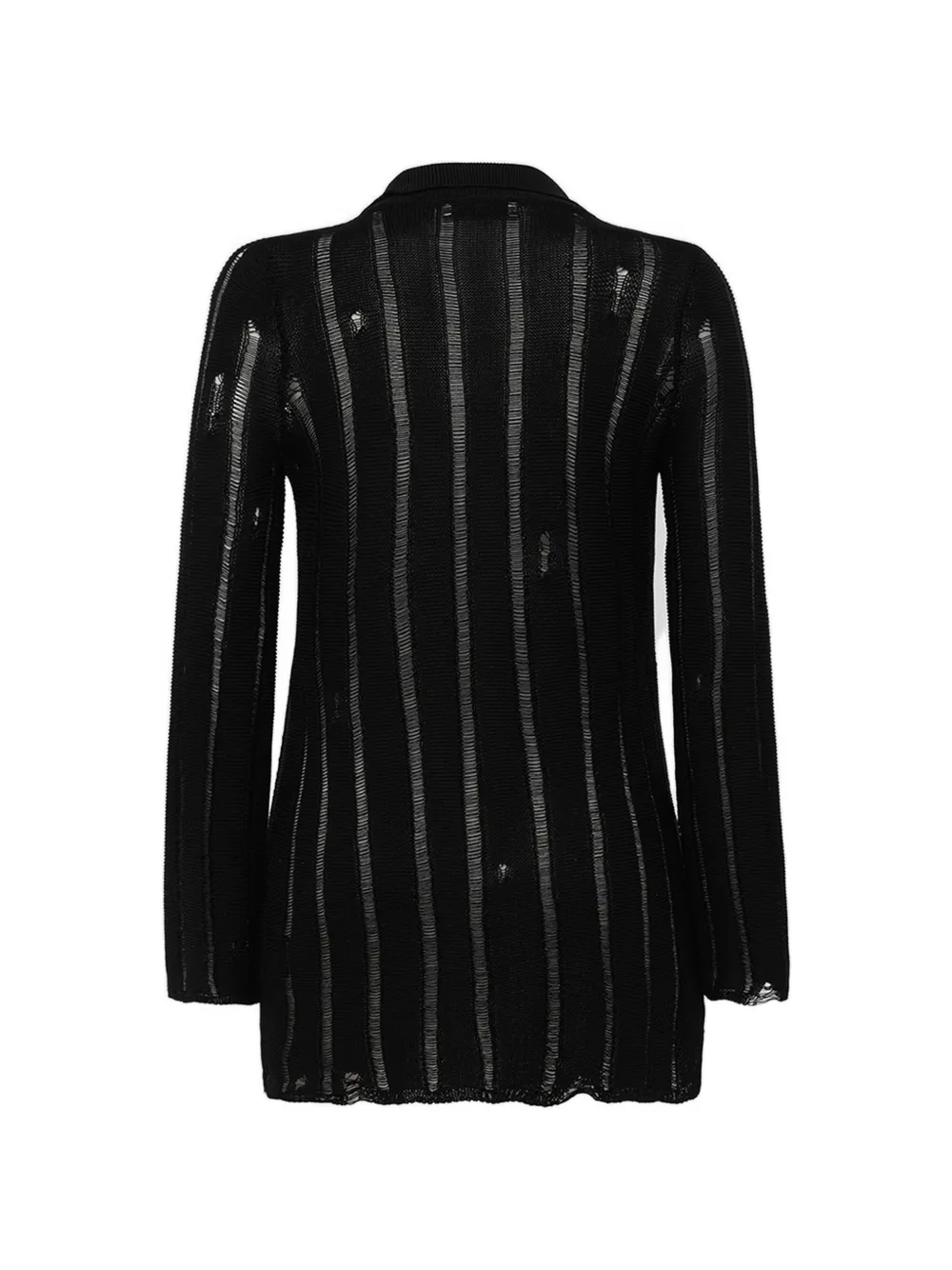 Distressed Knitted Cardigan
