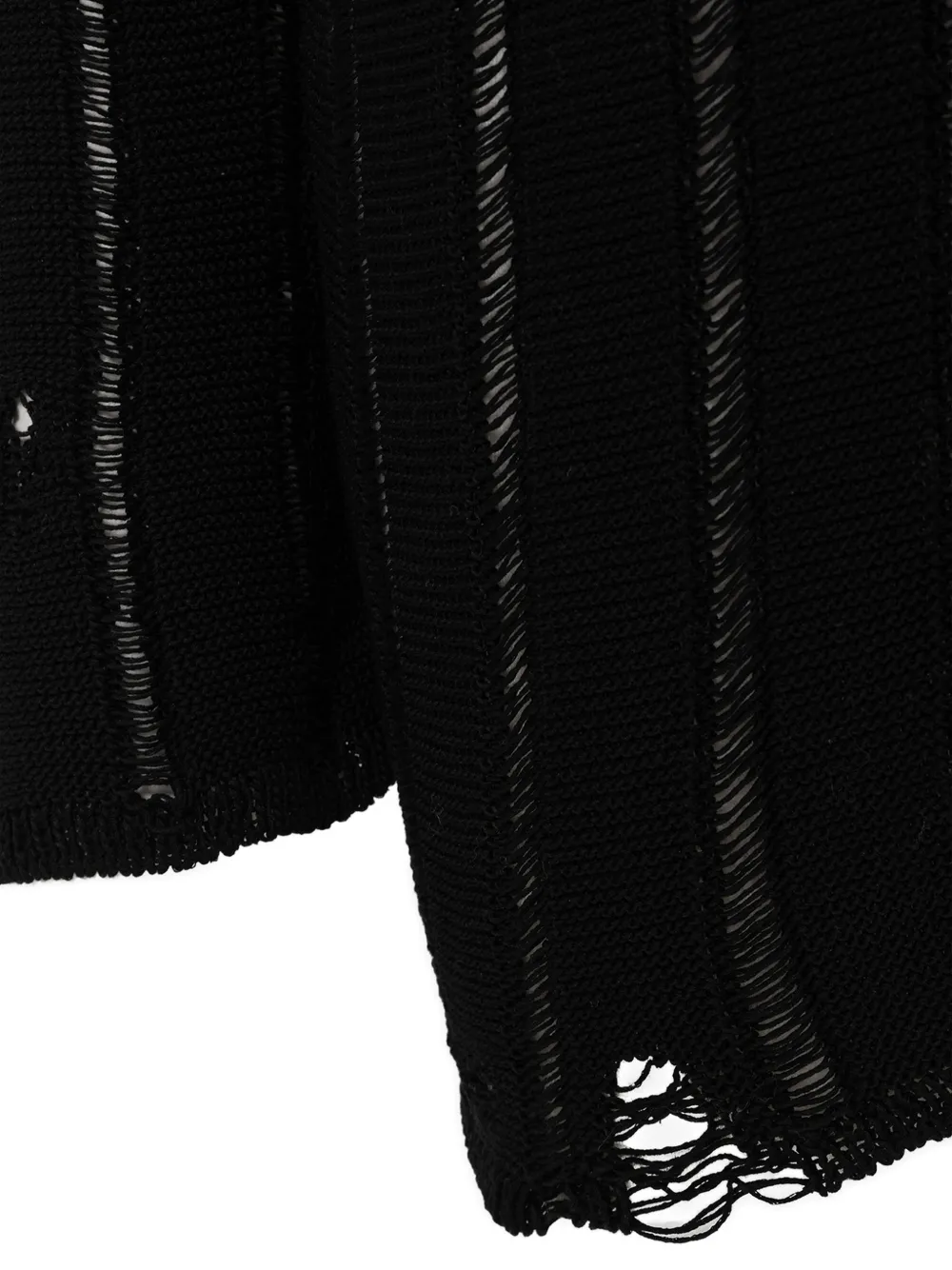 Distressed Knitted Cardigan