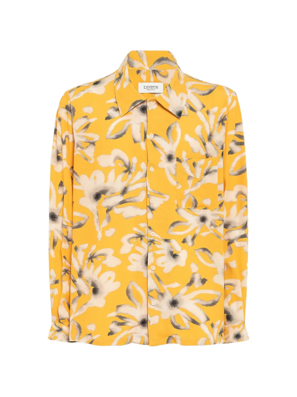 Laneus floral-pattern shirt - Gelb