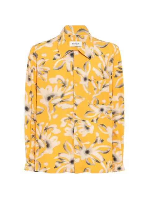Laneus floral-pattern shirt