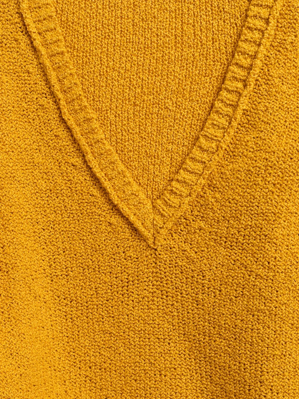  Laneus V-neck Knitted Sleeveless - Yellow 