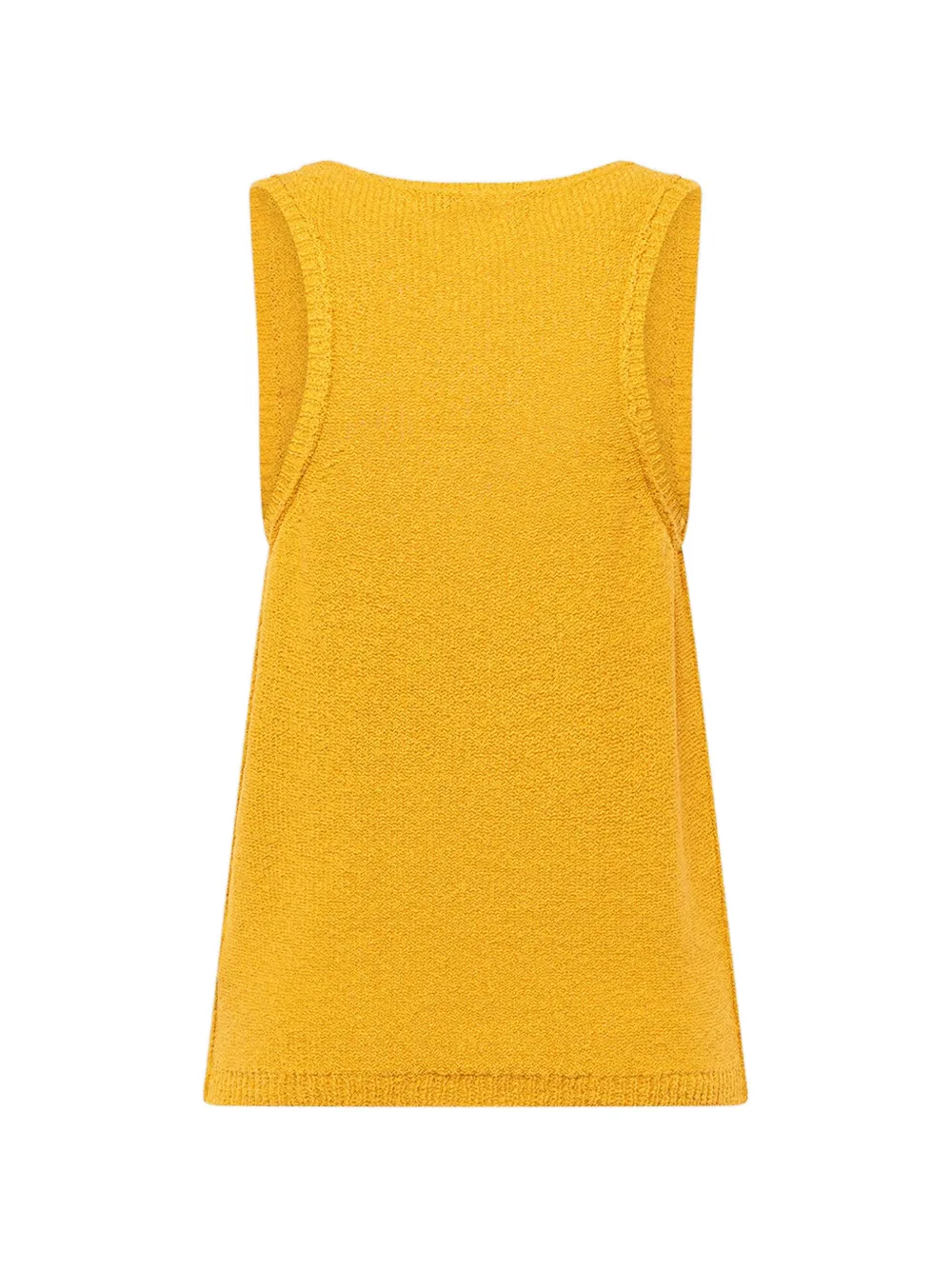  Laneus V-neck Knitted Sleeveless - Yellow 