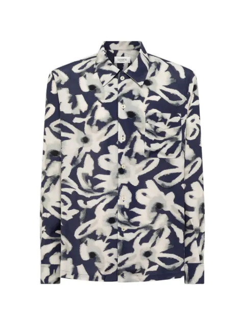 Laneus floral-print shirt