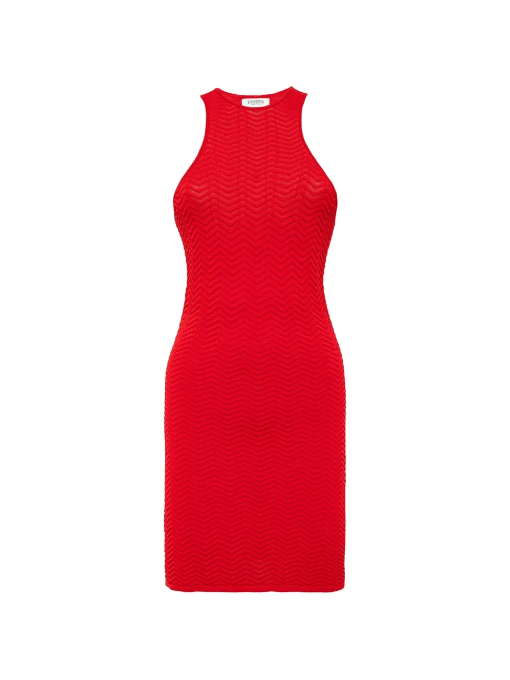 Laneus sleevelessknitted dress - Rosso
