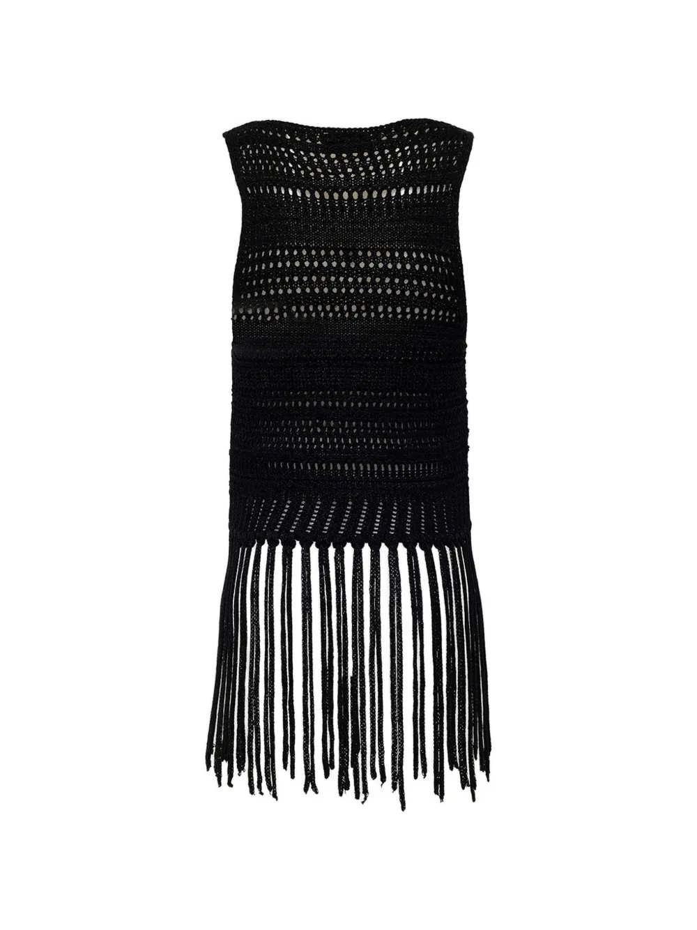 Fringed Knitted Top