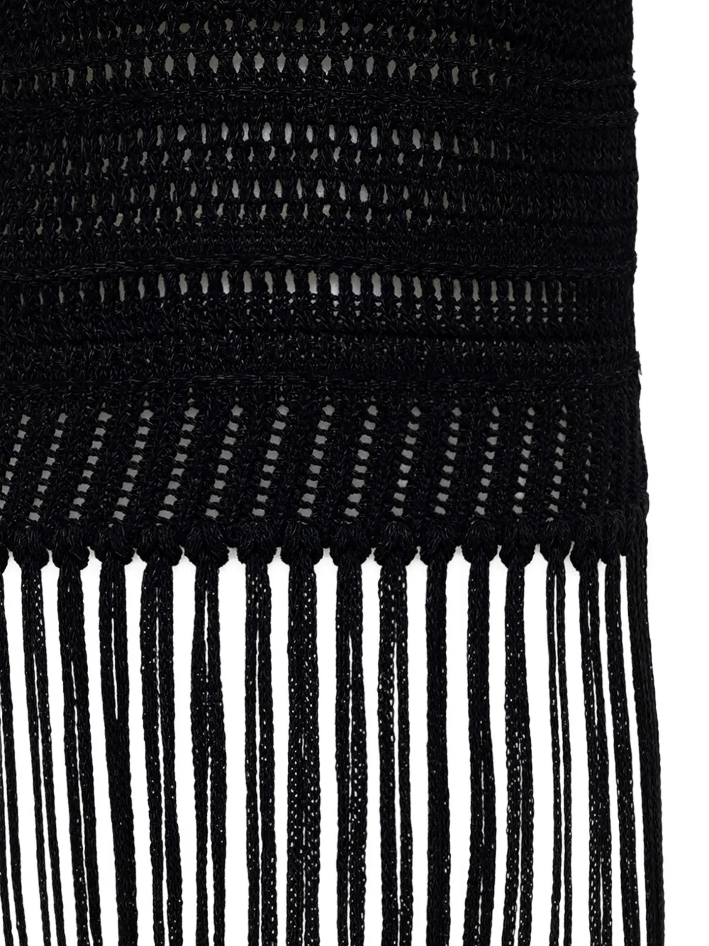 Fringed Knitted Top