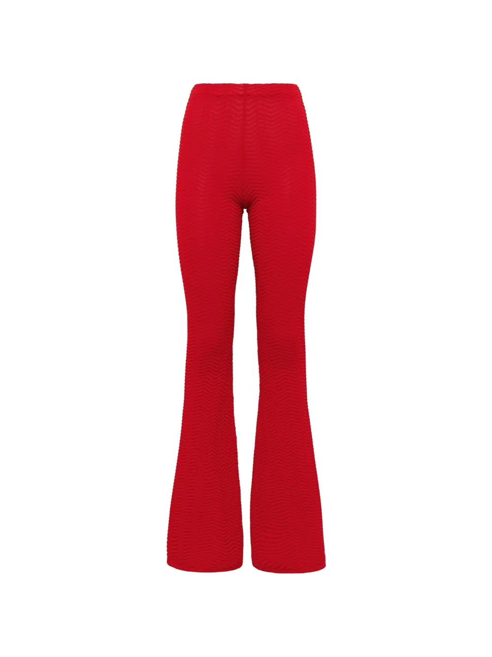 Laneus knit flared trousers - Rosso
