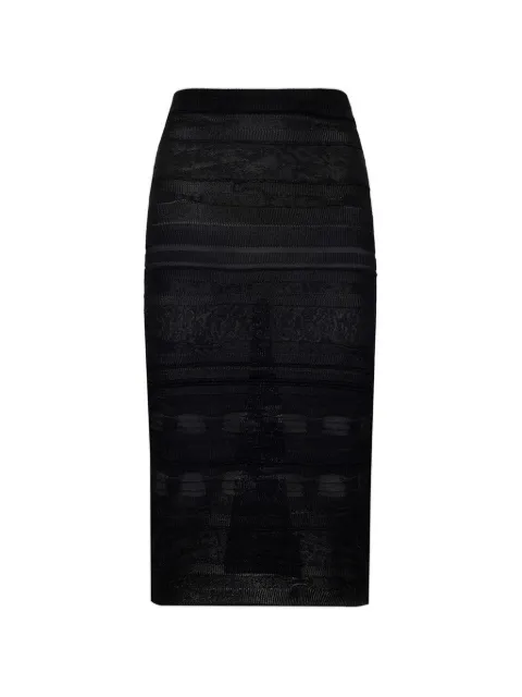 Laneus falda midi tejida