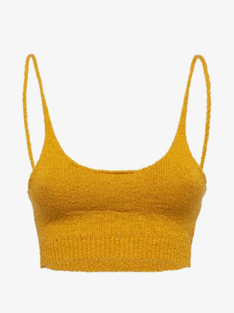 Laneus knitted crop top
