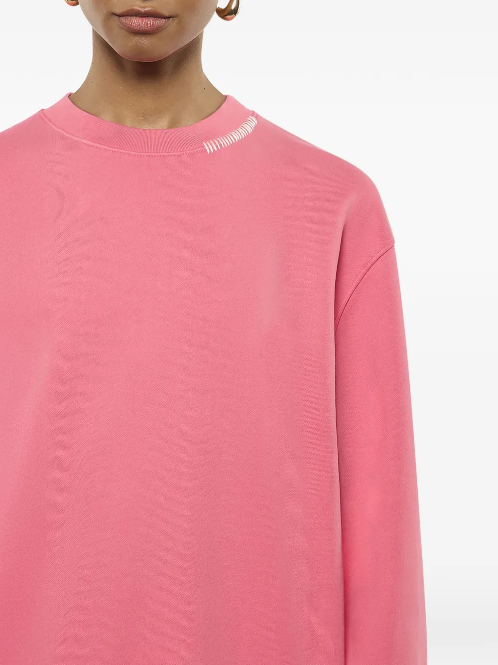 Laneus Sweater met ronde hals Roze
