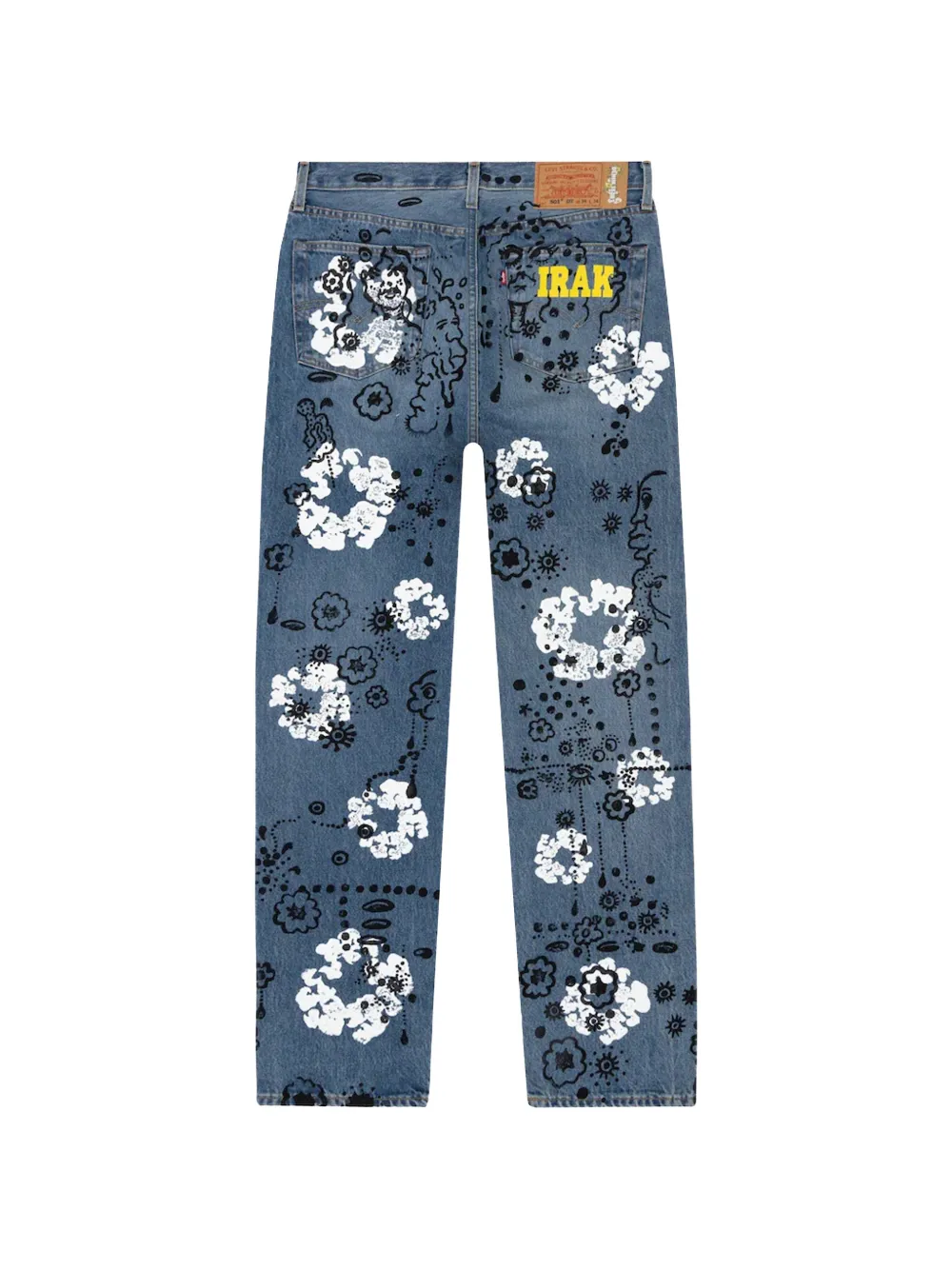 x Irak Levi's 501 wreath logo jeans