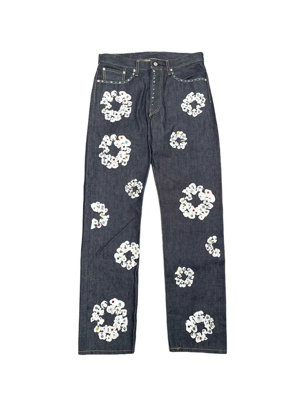 Denim Tears rhinestone-embellished jeans - Blu