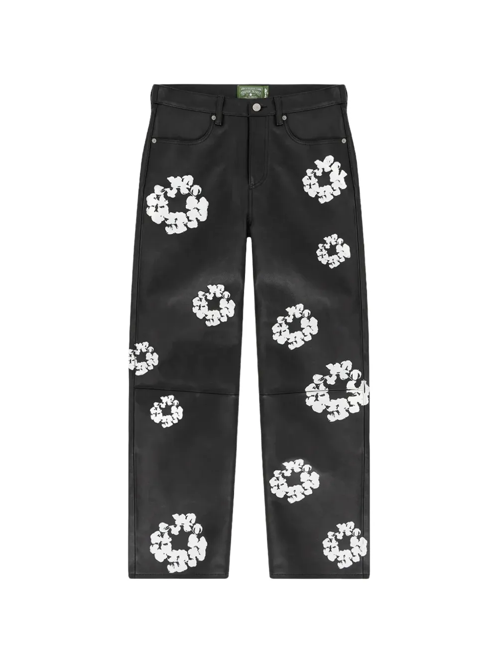 Denim Tears floral-motif trousers - Nero